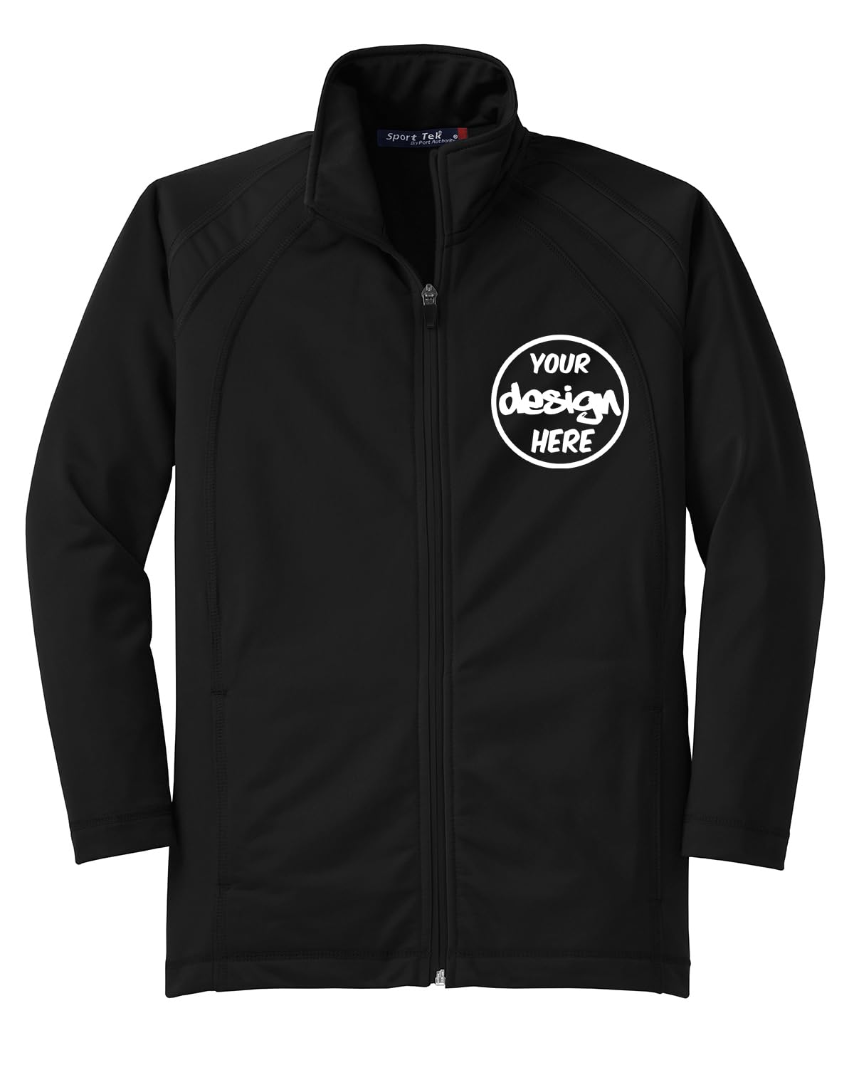 INK STITCH Unisex Kids Youth Yst90 Custom Personalized Embroidery Logo Texts Tricot Track Jackets - Black (M)