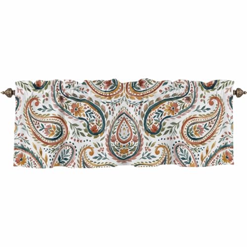 �ԗ΂̉Ԃ� �J�t�F�J�[�e�� ���ʂ̒��ۓI�ȃy�C�Y���[�{�w�~�A�e�N�X�`�� �J�[�e�� ������� �Ց� UV�J�b�g �ՔM �ډB�������ɂ��� ���b�h�|�P�b�g�� �􂦂� �L�b�`�� ���� �g �q������ �i���X ���ʏ� �X�܏��� �y�� 1������ 90x50cm