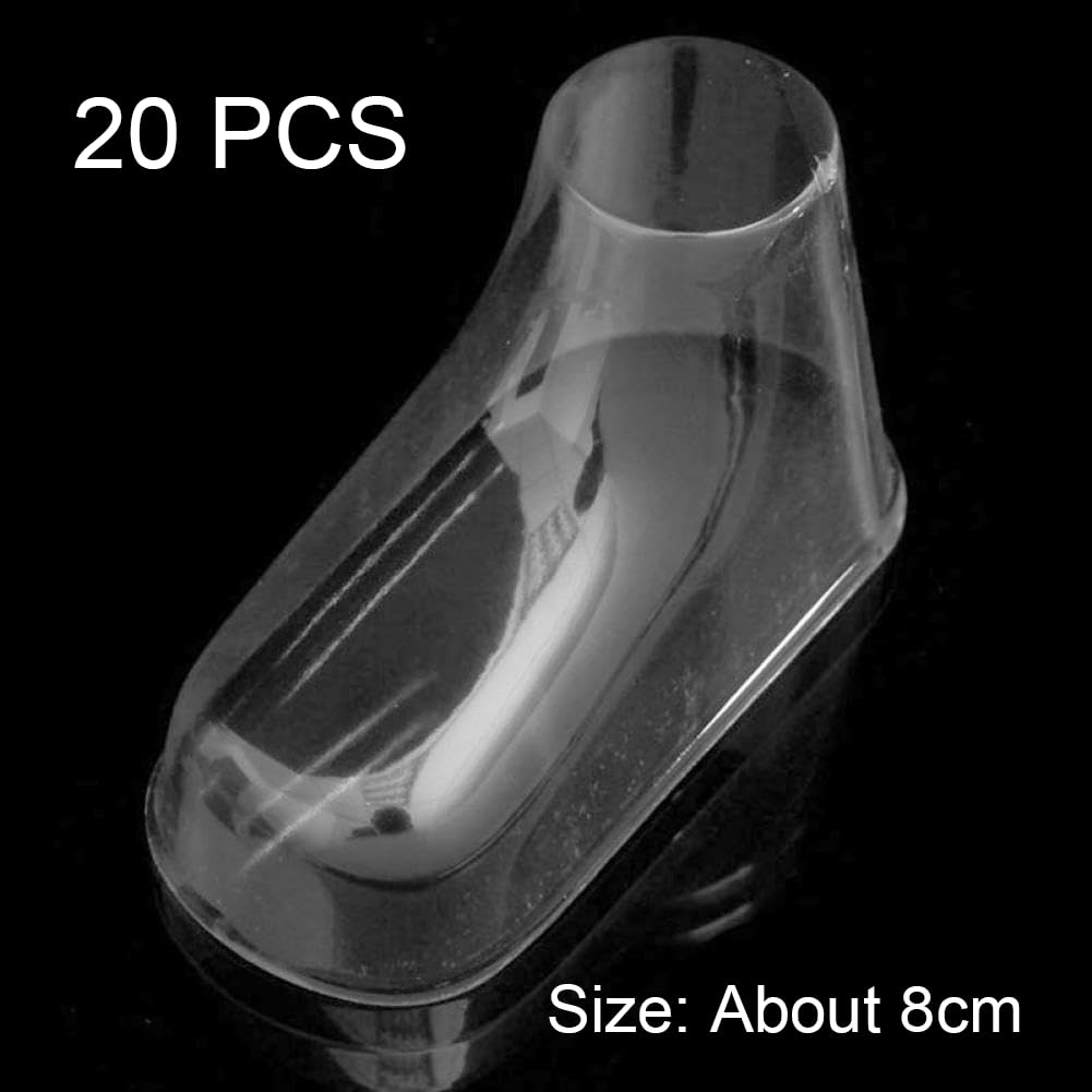 20 Pcs Modelo De Pie De Plástico Moldes De Calcetines Botines De Bebé Moldes De Zapatos De Bebé Exhibición De Envasado