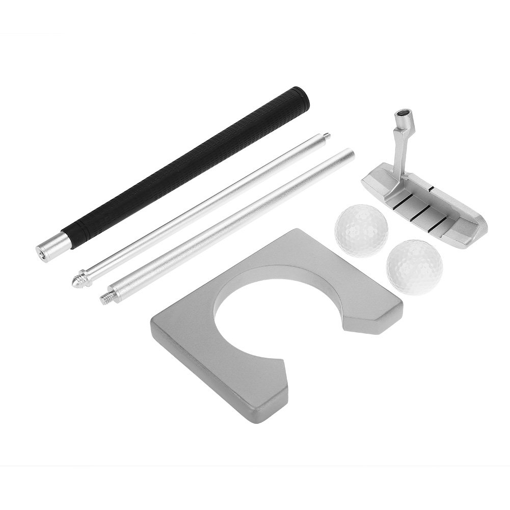 VGEBY Putting Kit, Portable Putter Set Kit with Putter, 2 pcs Balls, Bag for Travel Indoor Putting Practice Supplies