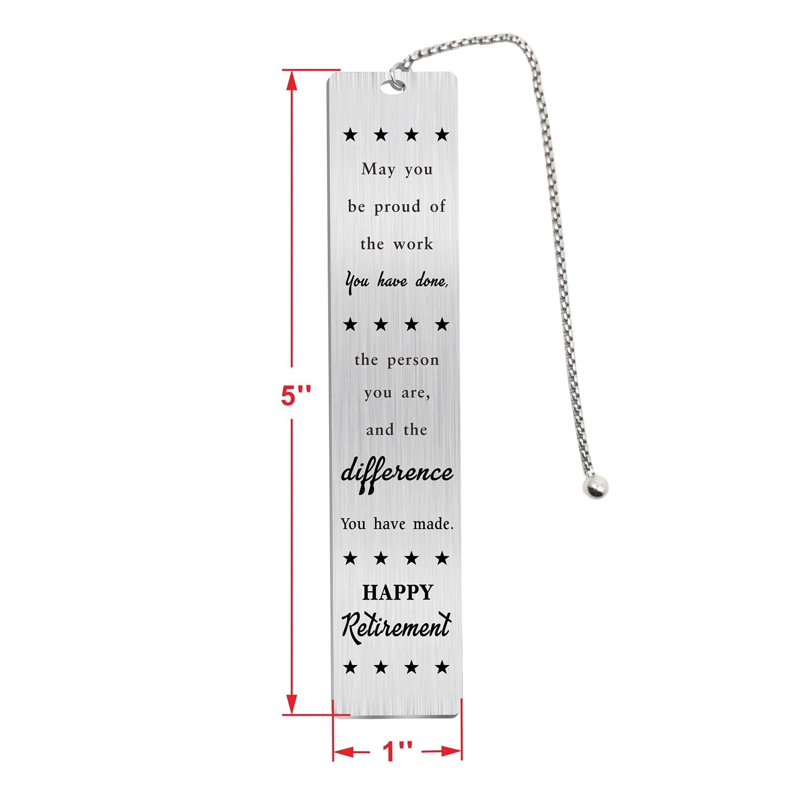 Jzxwan Retirement Gifts for Women Men 2026, Happy Retirement Bookmark for Coworker Librarian Teachers Nurses Mom Friends - Image 2