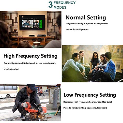 Digital Hearing Amplifier Adults Seniors - Personal Sound Amplifier PSAP with Noise Reduction and Feedback Cancellation (Pair) - Thumbnail 7