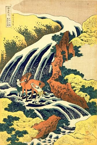 Tableau Impressions d'art Mural la cascade de Hokusai en haute définition