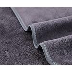 Microfiber Gym Towels Bigger Size Super Soft for Exercise Fitness, Sports, Workout, 380-GSM 15-Inch x 31-Inch Quick-Drying Towels (3 Pack, Grey+Blue+Purple) - Image 3