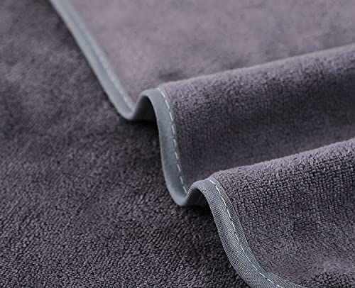 Wuwahold Microfiber Gym Towels Bigger Size Super Soft for Exercise Fitness, Sports, Workout, 380-GSM 15-Inch x 31-Inch Quick-Drying Towels (3 Pack, Grey+Blue+Purple) by Wuwahold - Image 3