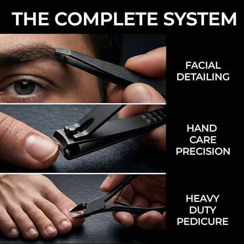 Image of Earth & I Manicure Kit for Men: TSA Compliant Nail Clipper Grooming Set