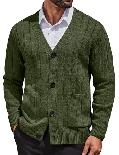 COOFANDY Men's Dress Cardigan Sweater Casual Soft...