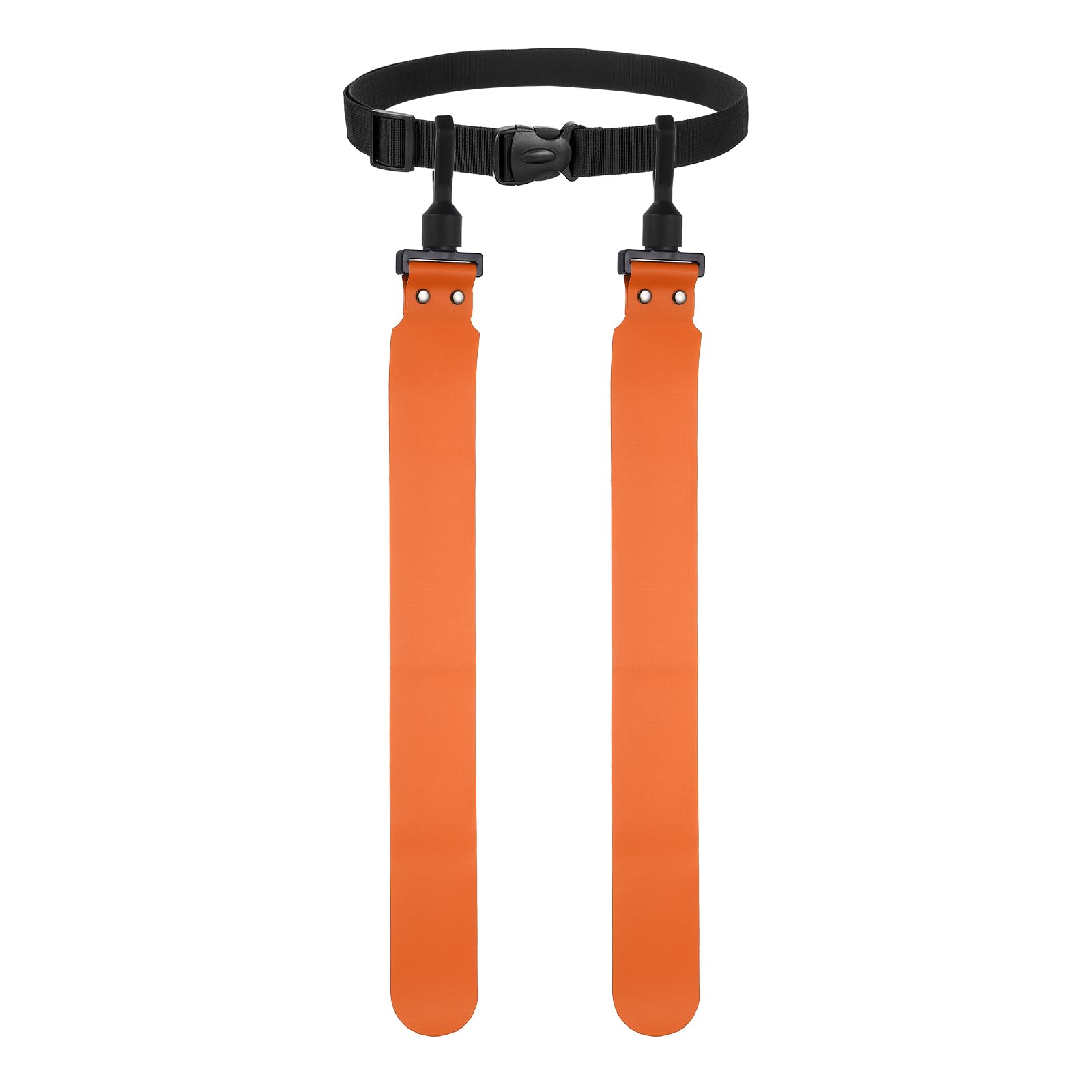 YELARXI Flag Football, Adjustable Flag Football Belts with 1 Belt and 2 Flags Easy Tear Away Orange Red - Fitting For(Youth/Adults Players Training Equipment/Competition)