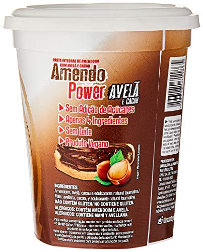 DaColônia Amendopower - Pasta De Amendoim Com Avela E Cacau, Zero lactose, 450G