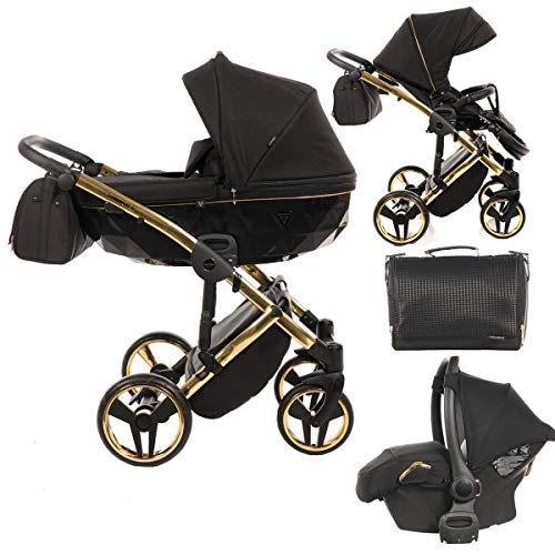 Junama Kinderwagen Kombikinderwagen Premium Buggy Babyschale +Zubehör Isofix Wählbar Diamond S by Ferriley & Fitz Chilly Red 01 2in1 ohne Babyschale