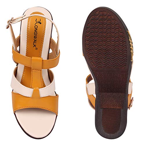 Image of Longwalk Women's & Girls' Fashion Sandal Comfortable Heel Party Wedge Sandals