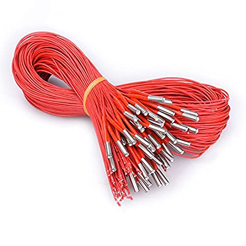 Lysee 3D Printer Parts & Accessories - 1Pcs 12V/24V 40W Ceramic Cartridge Heater 6mm20mm for Extruder 3D Printer Parts Heating Tube Heat 12V40W 1M/1.5M Extrusion Part - (Size: 12V 40W 1.5M)