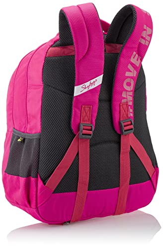 Skybags Riddle Pink 15 Litres 46 Cms Casual Standard 3 Compartment Backpack With Raincover