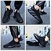 MGBDSZ Men's Walking Running Shoes Sneakers Athletic Non Slip On Sports Tennis Fitness Shoes Casual Workout Lightweight Breathable Trainers Gym Fashion Mesh Soft Comfortable Shoe Black Size US 8.5