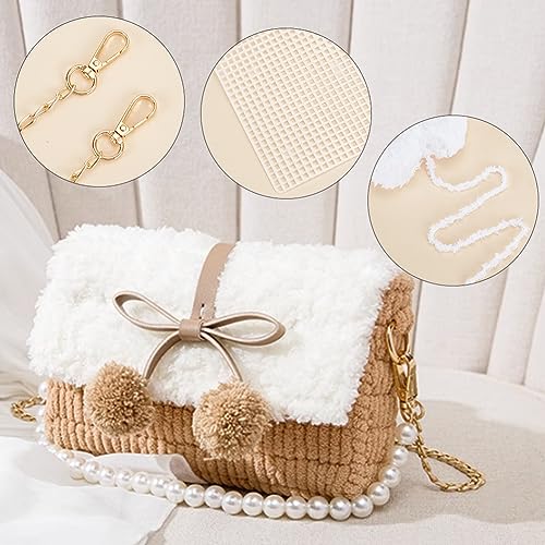 WADORN DIY Knitting & Crochet Handbags Kit, Mesh Plastic Canvas for Shoulder Bags Crossbody Bags, Embroidery Projects, Peru - Image 4