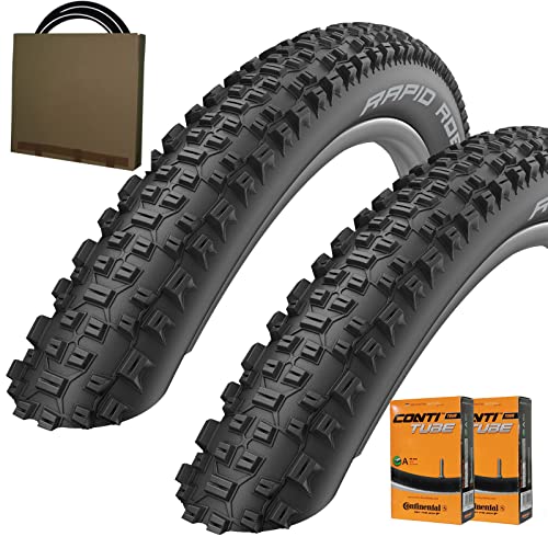 Schwalbe Fahrrad MTB Reifen Rapid Rob HS425 26x2.25 | 57-559 schwarz + AV...