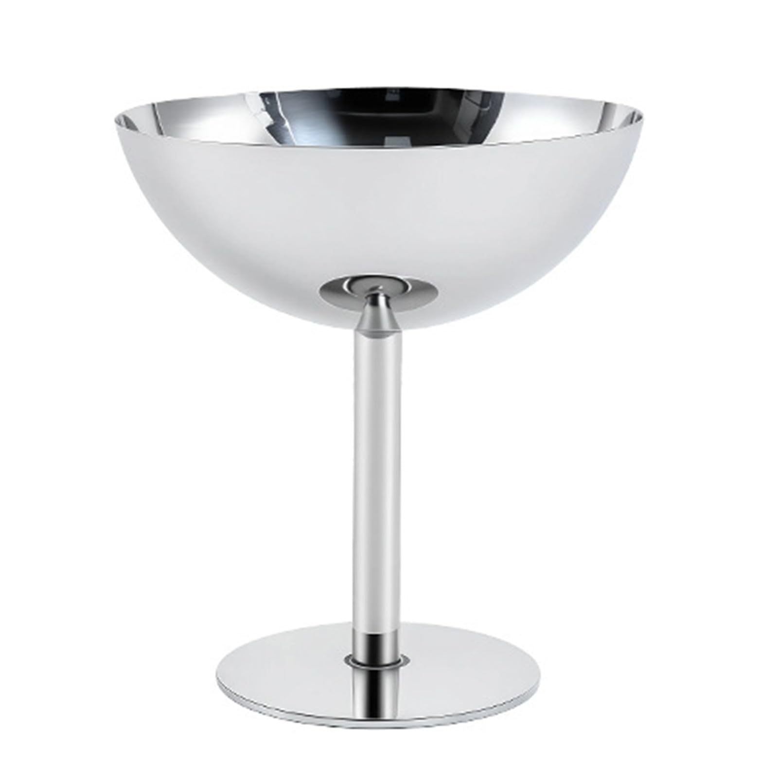 jiingekk Multipurpose 304 Stainless Steel Dessert Bowl with Footed Design Puddings Pastries, Great Restaurants Use High Foot Cup