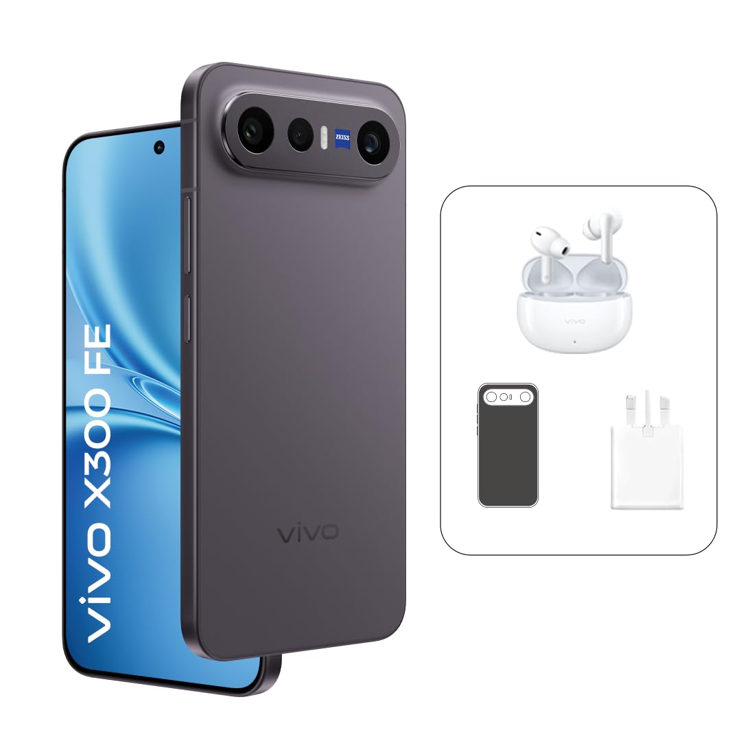 vivo X300 FE 5G (Black, 12GB 256GB) | AMOLED 1.5K| 50MP ZEISS