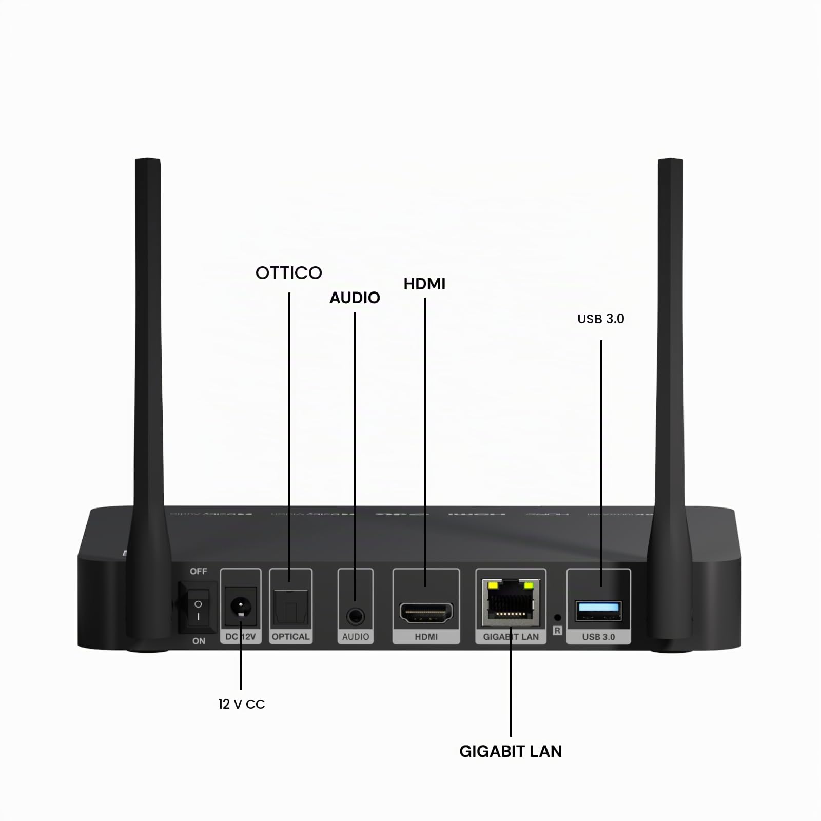 zidoo Lettore multimediale Z9X 8K HDR, Android 11 OS, processore Amlogic S928X-K 6G+64G, motore video VPU e motore di immagine VS10, Blu-ray 4K Ultra HD, BDMV/ISO, per riproduzione video e audio