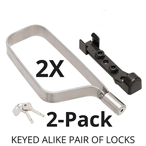 TiGr Mini+ 2-Pack: 2 Bike Locks & 4 Keys (Keyed Alike) & 2