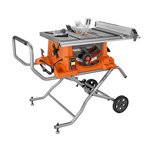 Ridgid R4513 15 Amp 10 in. Heavy-Duty Portable Table Saw with Stand