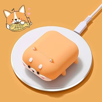 Amazon | Airpodsケース、シリコン3Dかわいい動物柴犬の楽しい