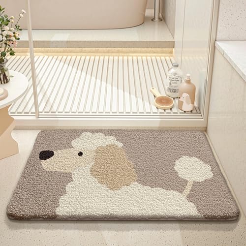 ORRMALL バスマット 80×50cm お風呂マット 速乾 洗える 抗菌防臭 大判 ソフト おしゃれ マイクロファイバー タオル地 安い 厚手 ORYSD33B