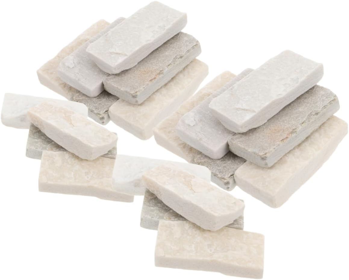 40pcs Mini Bricks for Potted Plant Decoration Durable Landscaping Materials for Miniatures Architecture Models Dioramas for Indoor Gardens Home Decor