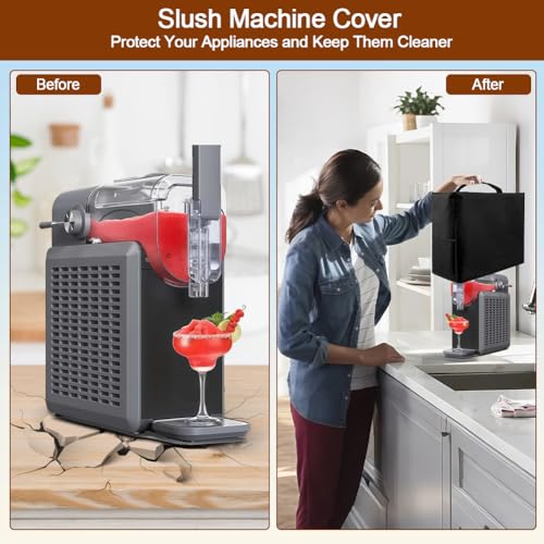 Image of Slush Machine Cover, Frozen Beverage Machine Dust Cover, Suitable for Ninja FS301 Professional Smoothie Machine /Compatible with Ninja FS301C Home Smoothie Machine /Smoothie Machine