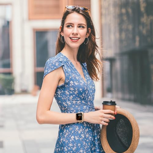 Image of Missair Thin Band Compatible with Apple Watch 38mm 40mm 41mm 42mm 44mm 45mm 46mm 49mm for Women, Slim Bracelet Designer Dressy Stainless Steel Metal Strap for iWatch Series 11 10 9 8 7 6 5 4 SE Ultra