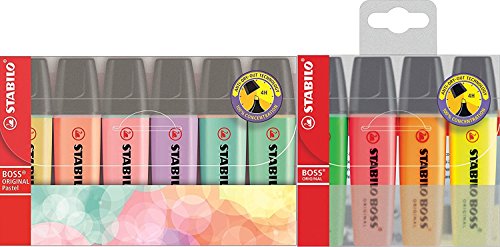 Stabilo Boss Original - Marcadores (4 Neon + 6 pastel.