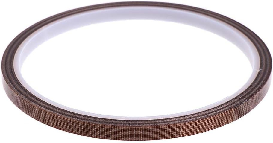 10m x PTFE Adhesive Heat Resistant Tape for Machine Packing 5mm | 1 Piece Heat Resistant Tape Roll Of 10 Meters