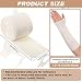Nuanchu Cotton Stockinette Tubular Elastic Arm Cast Sleeve Roll Elastic Wrap Tube Wrist Wraps Comfortable Cast Stockinette Cosplay Accessories for Arm Leg Knee(White,4 Inch X 5.47 Yard)