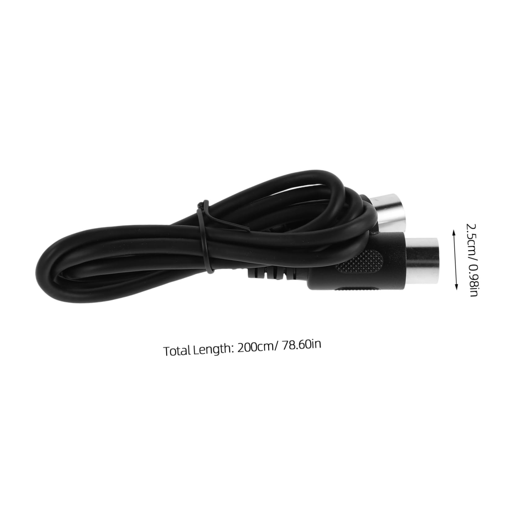 SWOOMEY 5-pin Midi Cable for Piano Keyboard Synth Guitar Versatile Multi-Instrument Midi Cable PVC Construction