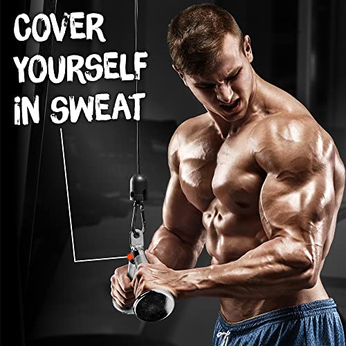 image for Yes4All Combo Tricep Rope/Tricep Pull Down Rope and V Bar Cable Attach