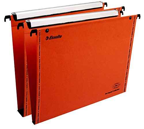 Esselte VGM VisioPlus - Dossiers Suspendus A4 Verticaux, Capacité 200 et 350 Feuilles, Fond 15 et 30 mm, Entraxe 330 mm, Porte-Étiquette XL Intégré, Lot de...