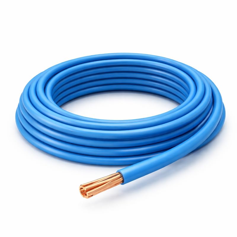 1.5mm 6491x Single Core Conduit Cable | Blue 10m Length PVC Stranded | BASEC Approved