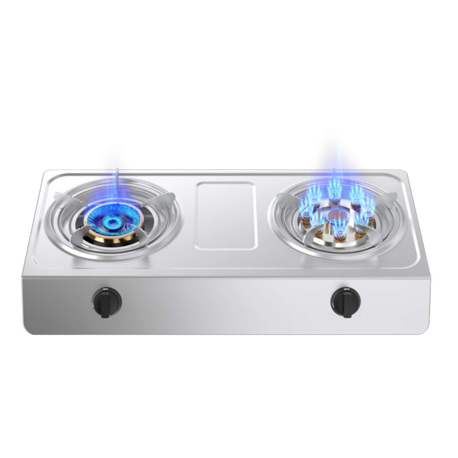 Amazon.co.jp: ryouya ダブルバーナーガスコンロ。都市ガスとプロパン