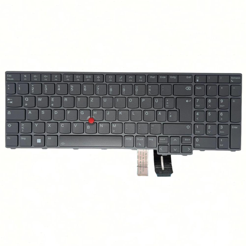BestParts Ersatz-DE-Tastatur, kompatibel mit ThinkPad P16 Gen1, mit Hintergrundbeleuchtung