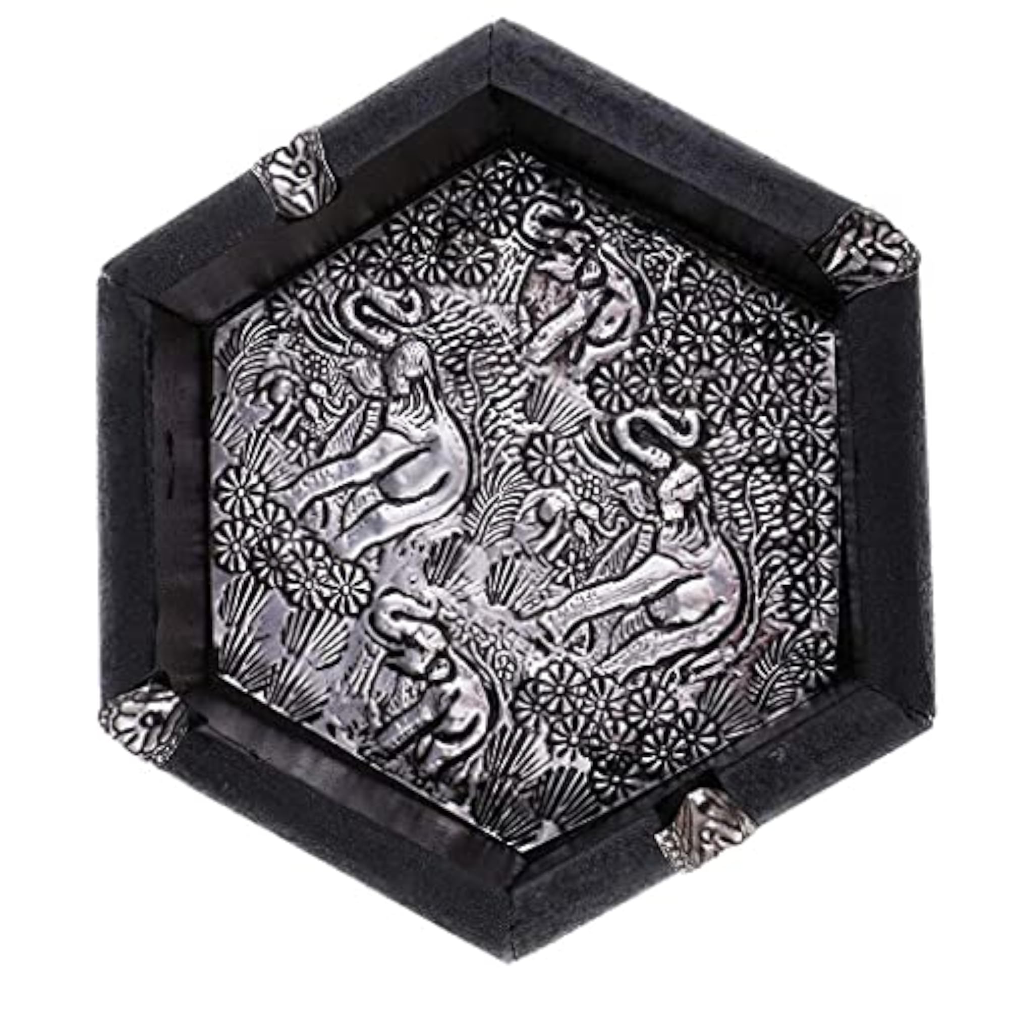 Imported Ashtray Wood Cigar Handcraft Elephant Pattern