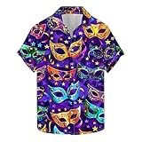 Tenue Mardi Gras : les hauts Mardi Gras pour les vacances, les sorties d'été, les festivals de musique. Associez-le avec un short, un jean ou un chino pour un look décontracté qui passe des fêtes de jour aux fêtes nocturnes.