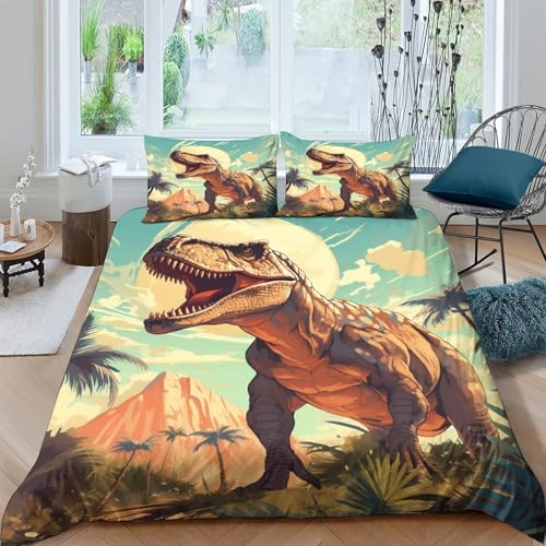 Housse de couette désert 200x200 parure tropicale microfibre