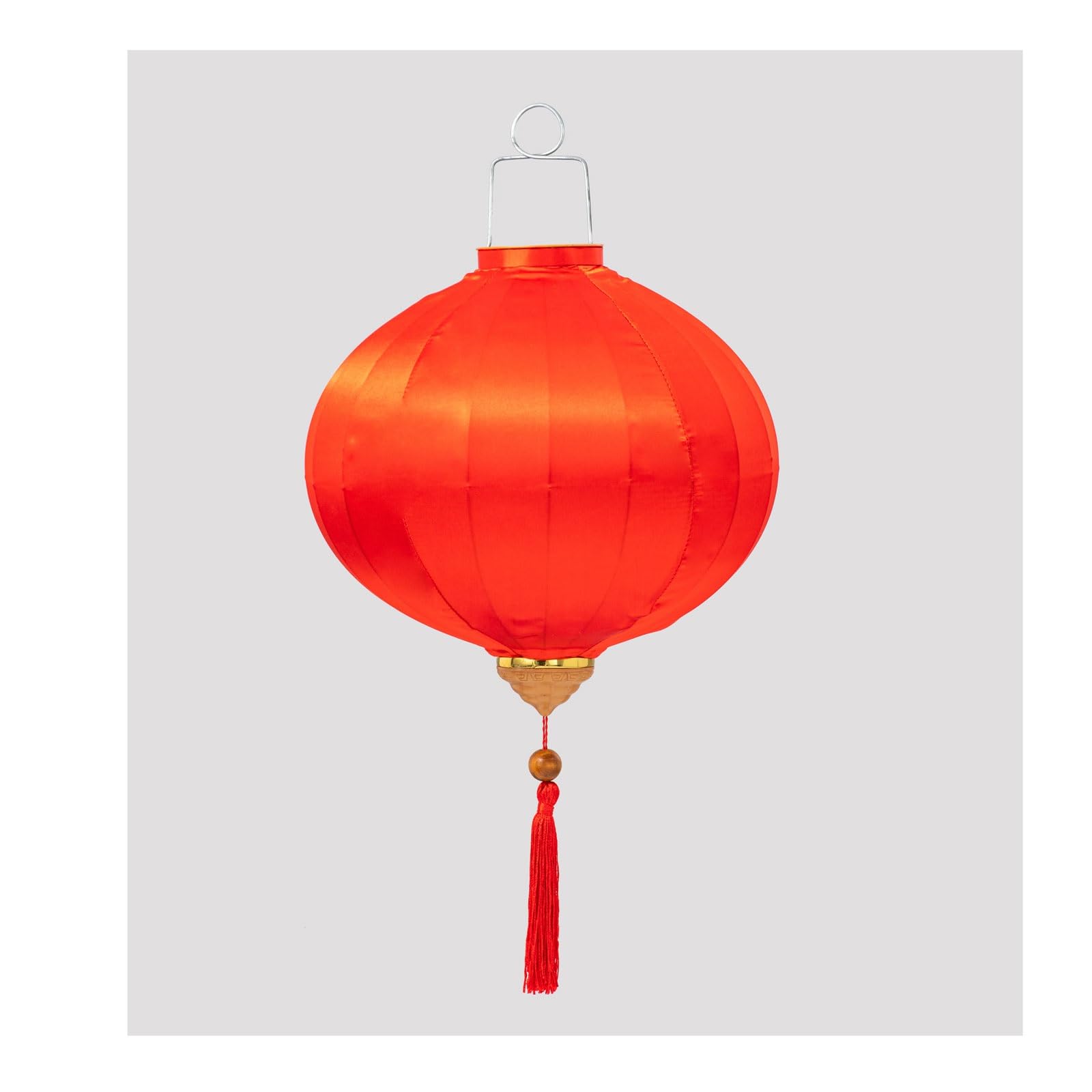 Asian Lantern, 12inch/30cm Chinese Silk Lantern Traditional Solid Color Round Hanging for Outdoor Garden Wedding Party Festival Decoration(Rojo)