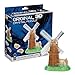 Bepuzzled Deluxe 3D Crystal Jigsaw Puzzle Kit - Windmill DIY Assembly Brain Teaser, Fun Model Toy Gift Decoration for Adults & Kids Age 12 and Up, 64 Pieces (Level 3)