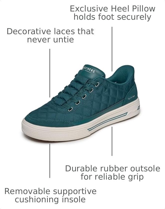 Skechers Street Men's,Arch FIT Arcade - Charming Daze,Teal,10.5 M US - image 3