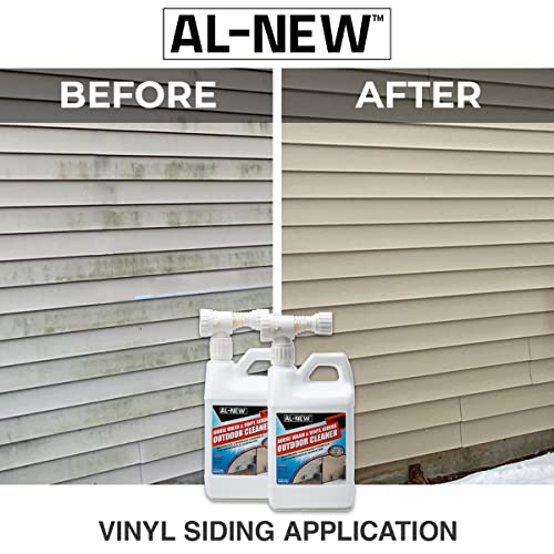 Al-New Outdoor Cleaner | Versatile Outdoor Cleaner 64Oz Hose End Sprayer (Pack Of 2) (House Wash & Vinyl Siding Outdoor Cleaner) #TOP1