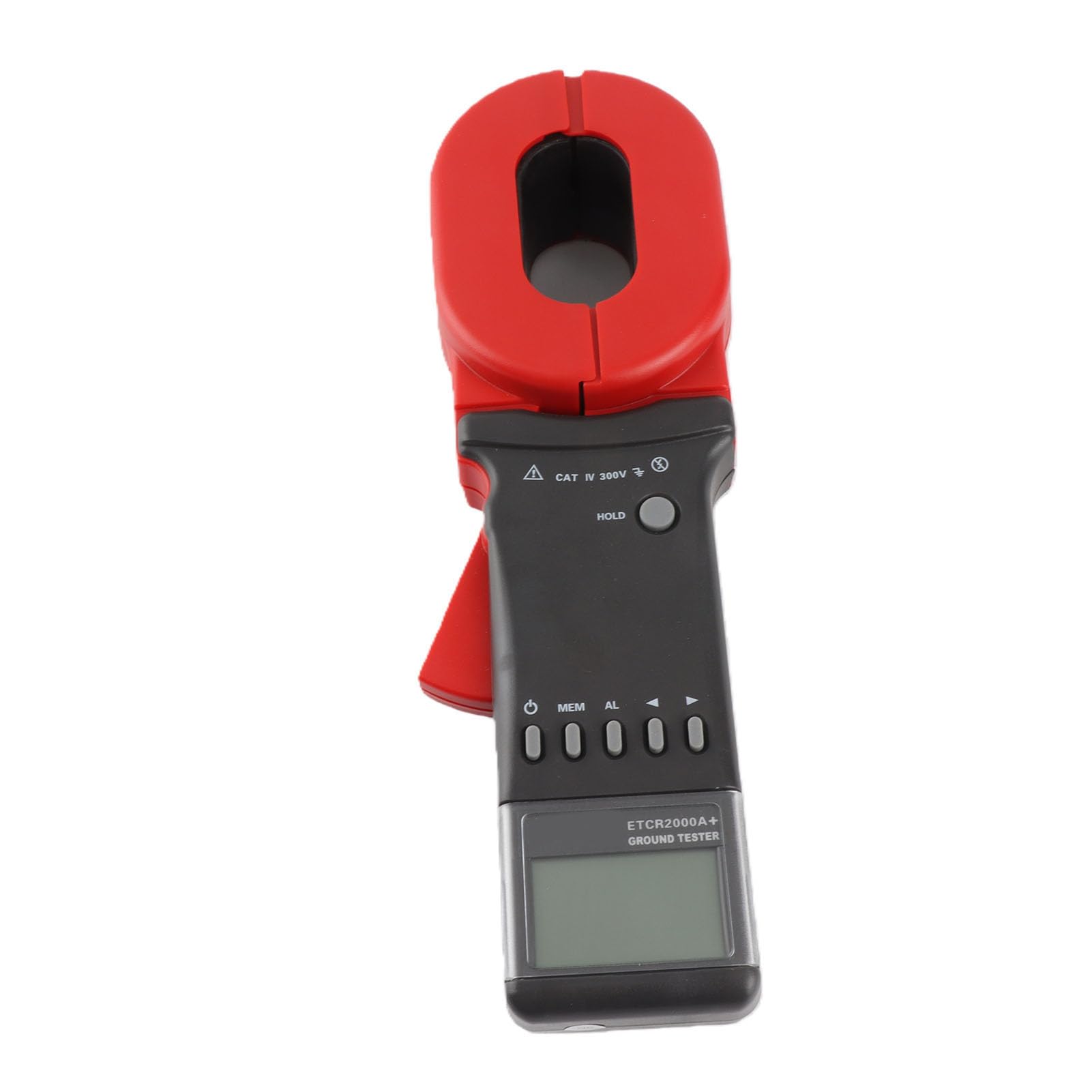 Fabater ETCR2000A+ Cyfrowy Cęgowy Tester Rezystancji Uziemienia, 0,01–200 Ω Miernik Uziemienia z Wyświetlaczem LCD, 500 Zestawów Przechowywania Danych, Automatyczny Zakres, 50/60 Hz, dla Pól