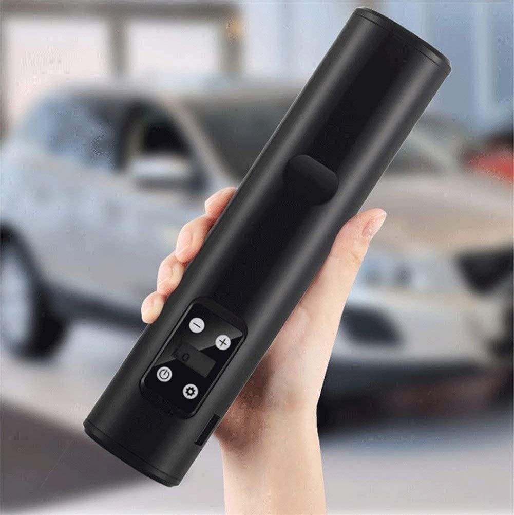 Compresor de aire Inflador de neumáticos Bomba de aire portátil for neumáticos de automóviles Bomba de neumáticos automática de 12 V CC con manómetro digital, con luz LED de emergencia for automóviles