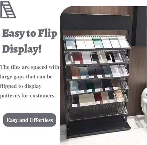 Large Capacity Tile Storage Shelf - Display Stand for Building Material Samples, Tile Organizer for Bulk Tiles, Perfect for Showrooms and Home Improvement Projects image 5