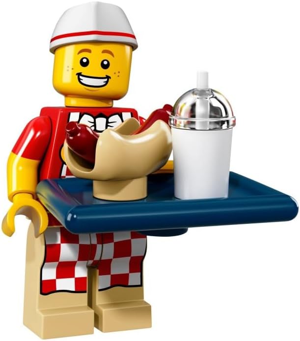 LEGO Hot Dog Vendor Minifigure - CMF Series 17